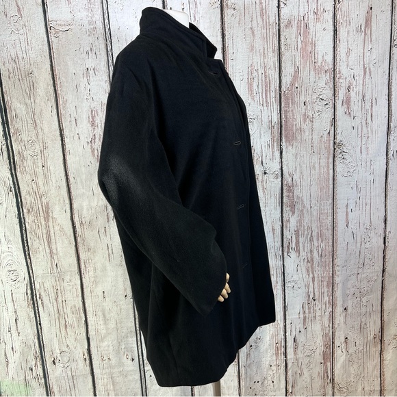 Vintage Donna Karan Essentials 100% Cashmere Oversized Coat Jacket SMALL EUC - Picture 3 of 11